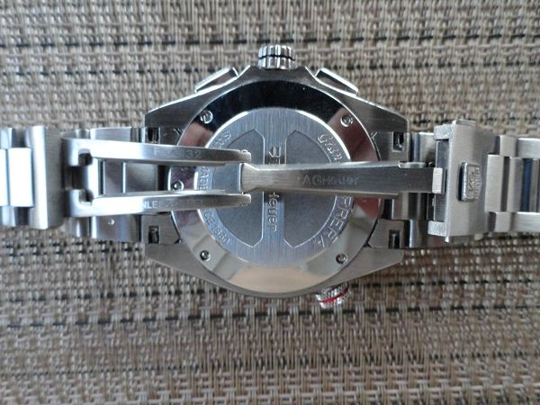 Tag Heuer Grand Carrera Calibre 36 RS Replique Montre boîtier arrière et vue de Bracelet