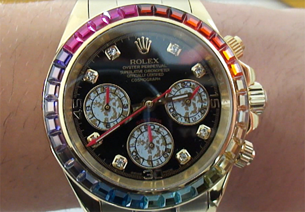 Rolex Daytona en or jaune arc replique montre