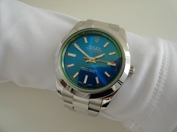 Rolex Milgauss bleu réplique montre