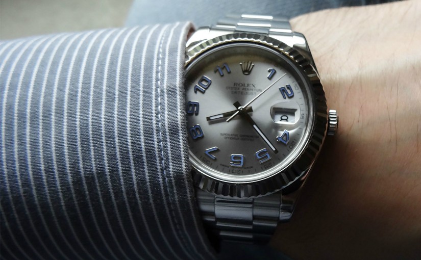 rhodium rolex datejust