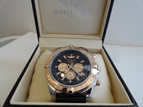 Réplique Montre Breitling Chronomat En Or Rose