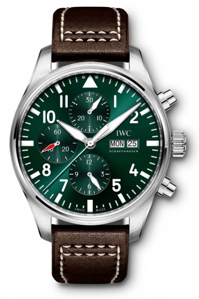 Copie IWC Pilots Watch Chronograph Edition Racing Green IW377726